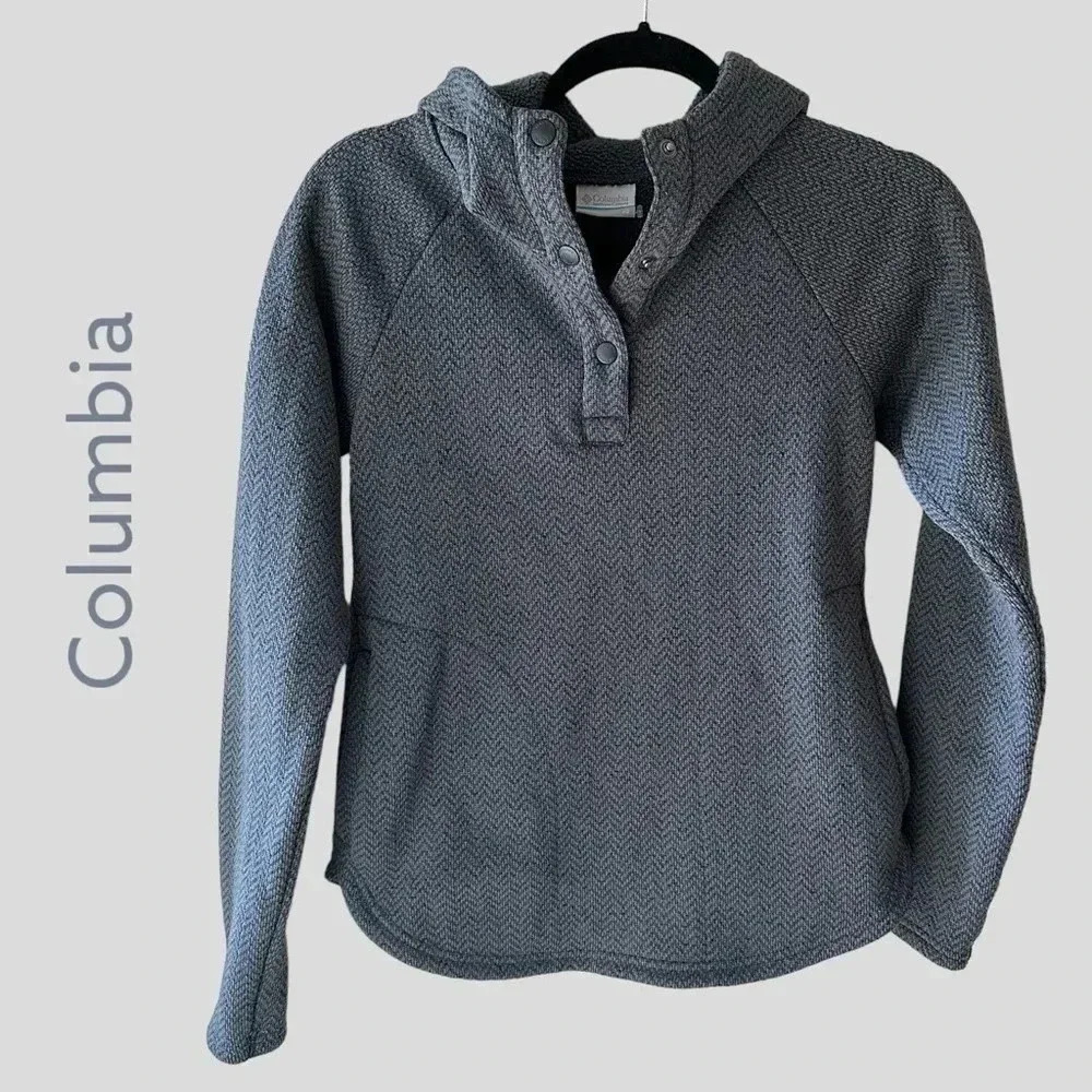 COLUMBIA | WOMEN’S DARLING DAYS LONG SLEEVE HOODED PULLOVER GREY | EXTRA SMALL